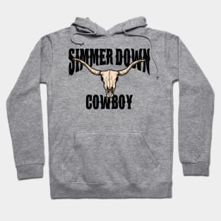 Simmer Down Cowboy Country Music Hoodie